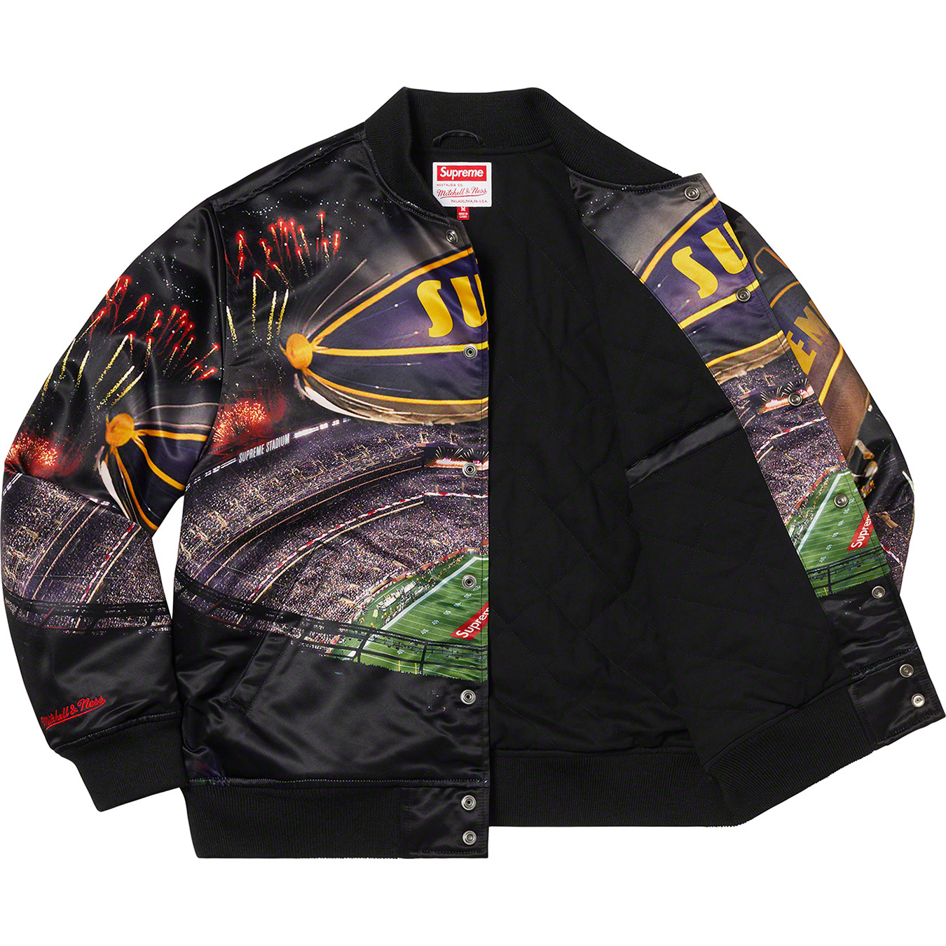 Supreme®/Mitchell & Ness® Stadium Satin Varsity Jacket | Supreme 22ss