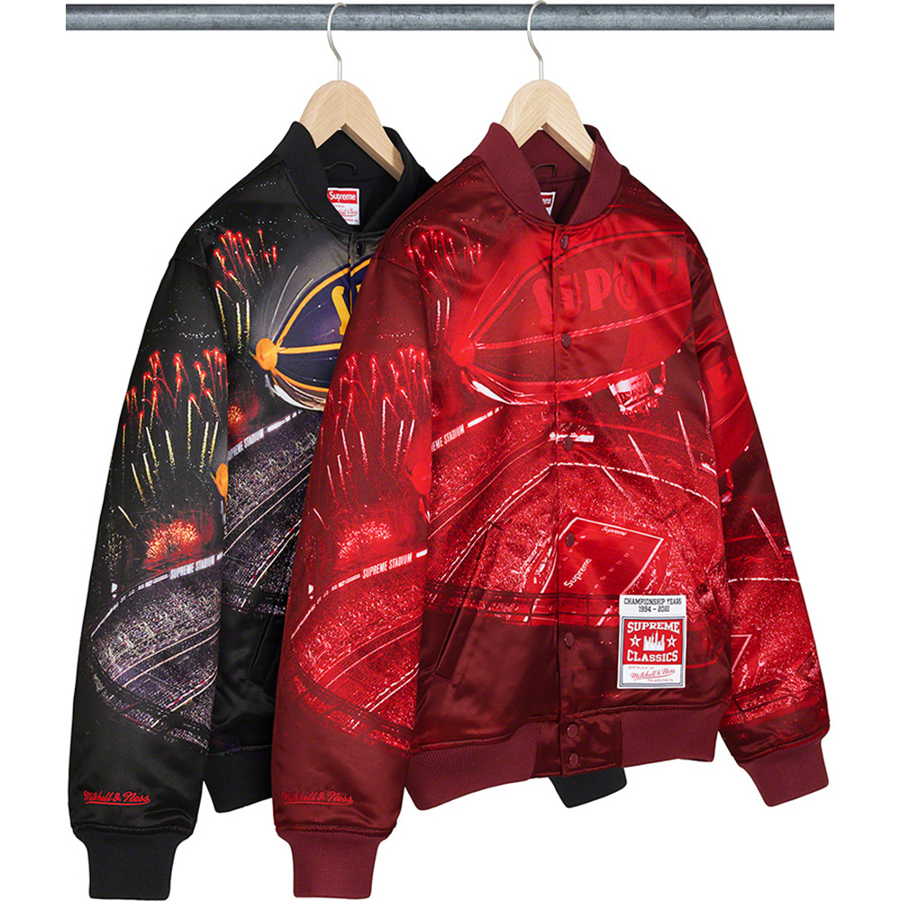 supreme\u0026mitchell ness layered jacketthenorthface