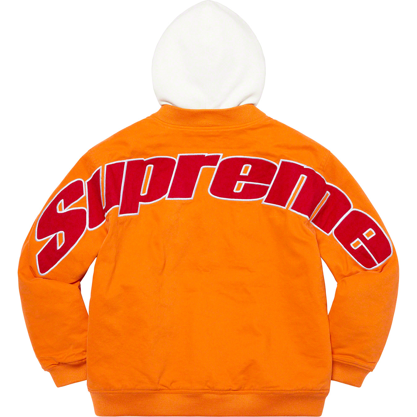 Supreme Hooded Twill Varsity Jacket