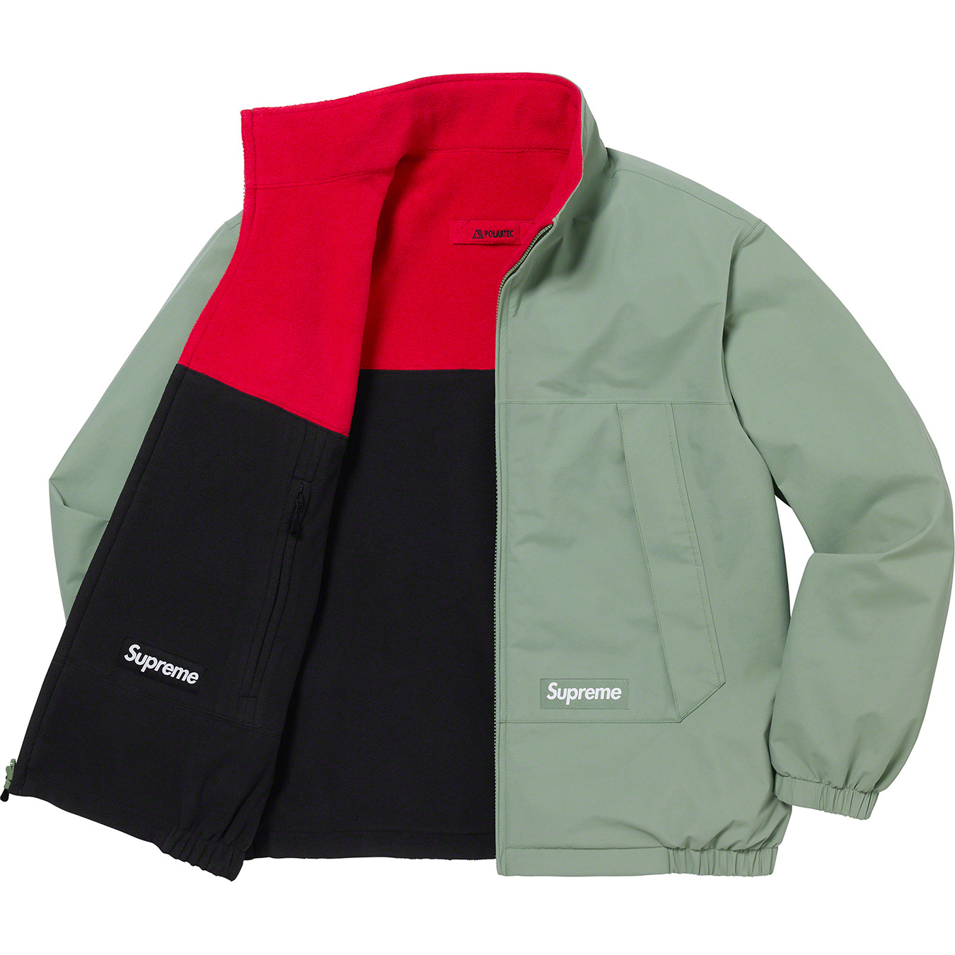 SUPREME シュプリーム 22SS GORE-TEX Reversible Polartec Lined Jacket リバーシブルポーラーテックフリースジャケット ブラック