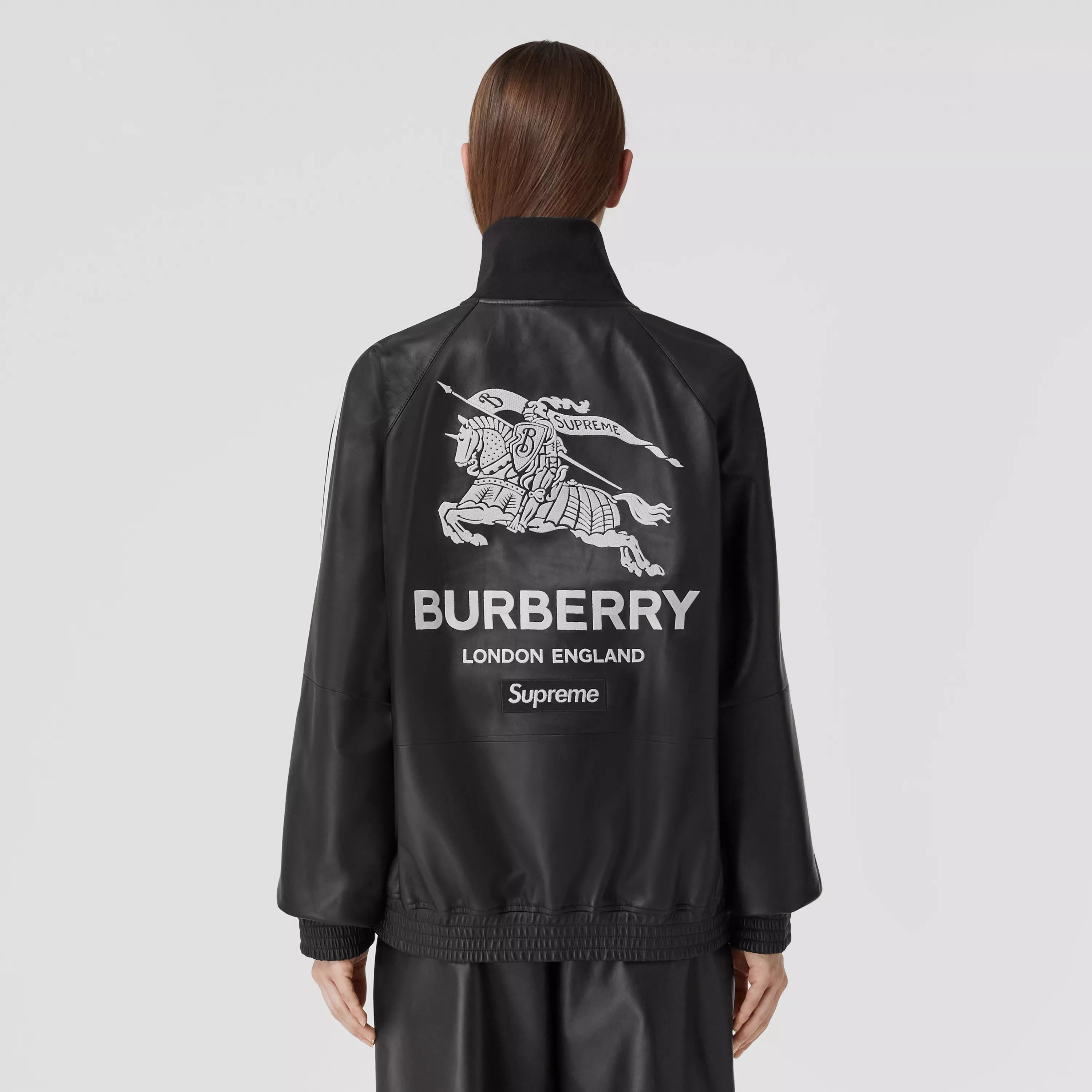 Supreme®/Burberry® Leather Track Jacket