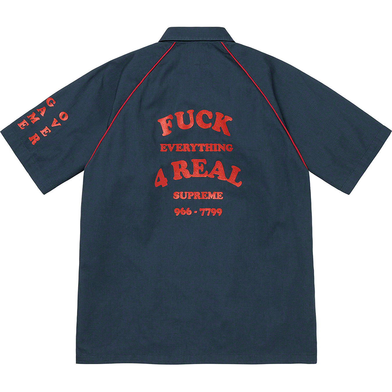 supreme fuck work shirt 22ss-www.steffen.com.br