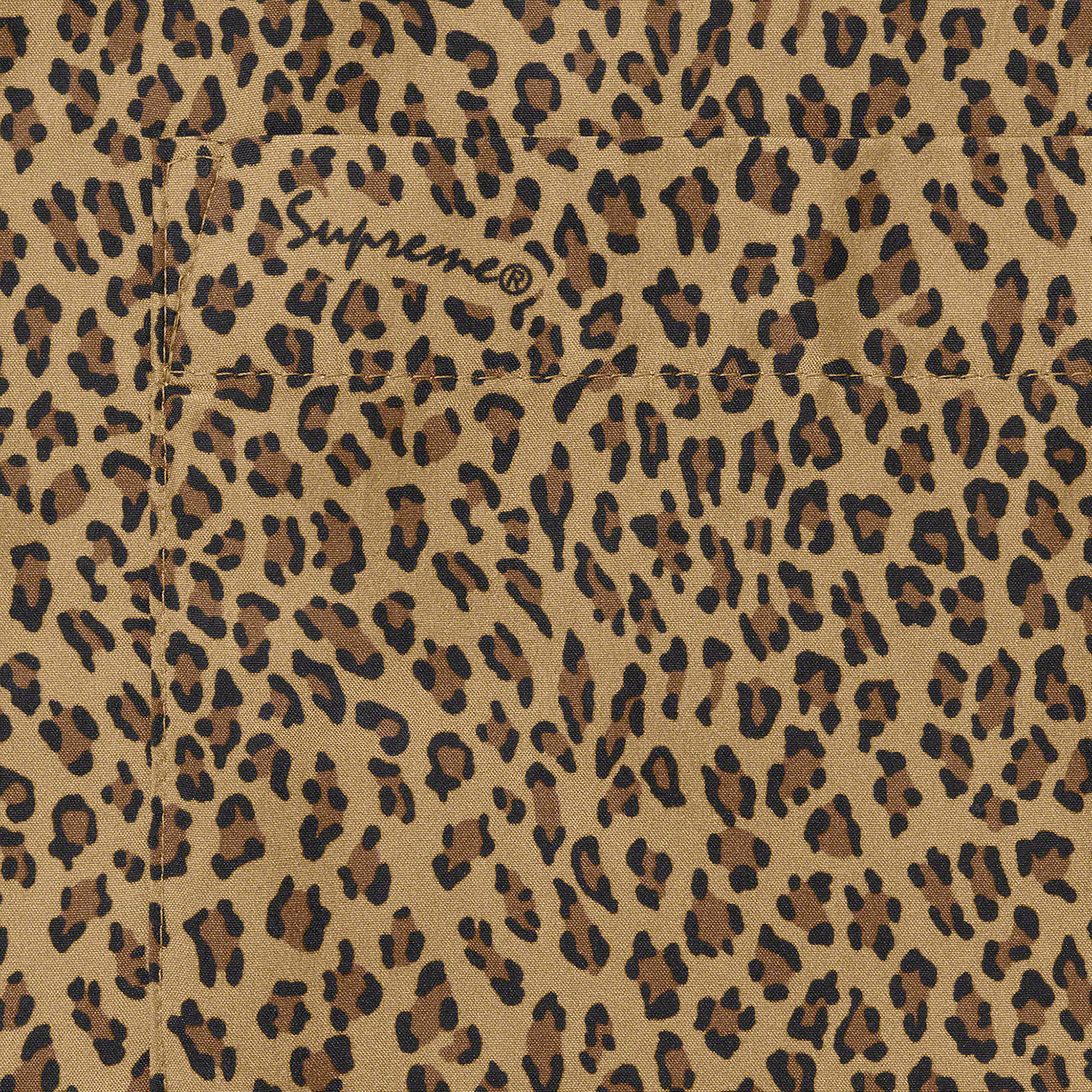 supreme 22ss week7 leopard silk shirt