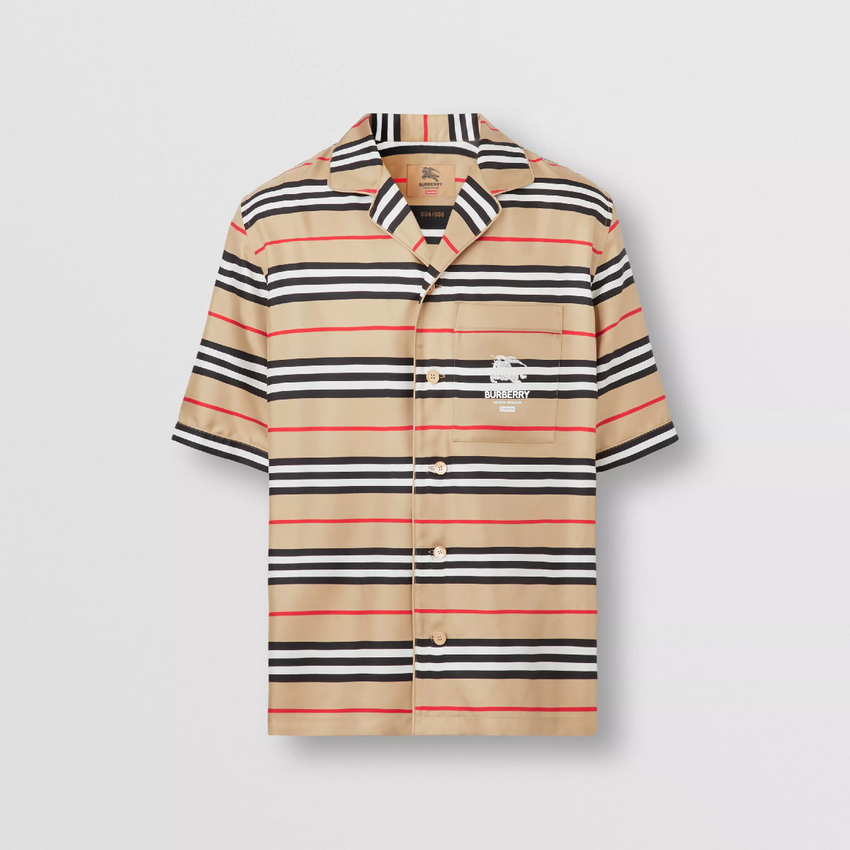 Supreme®/Burberry® Silk S/S Pajama Shirt