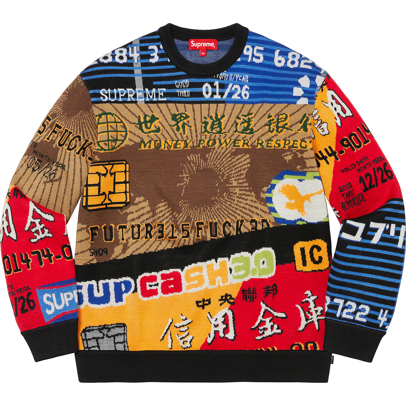 Supreme Credit Cards Sweater