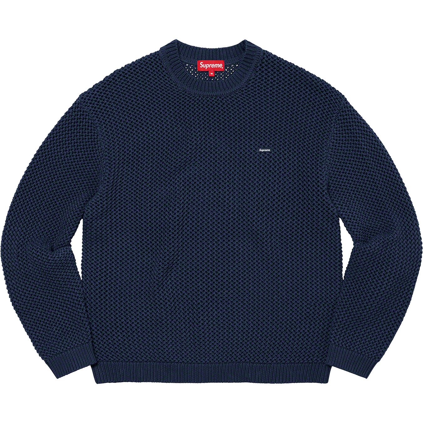 supreme open knit M パープル　スモールボックスロゴ