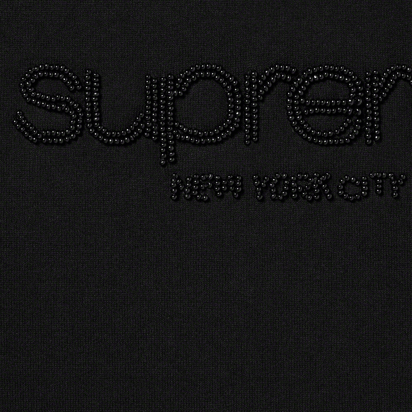 Supreme Beaded Logo S/S Top