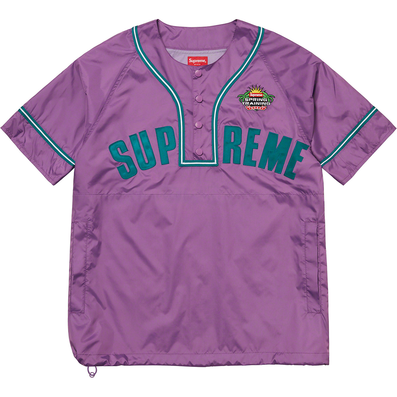 SUPREME シュプリーム 22SS Snap-off Sleeve L/S Baseball Top スナップオフスリーブ ベースボール ブルゾン ホワイト