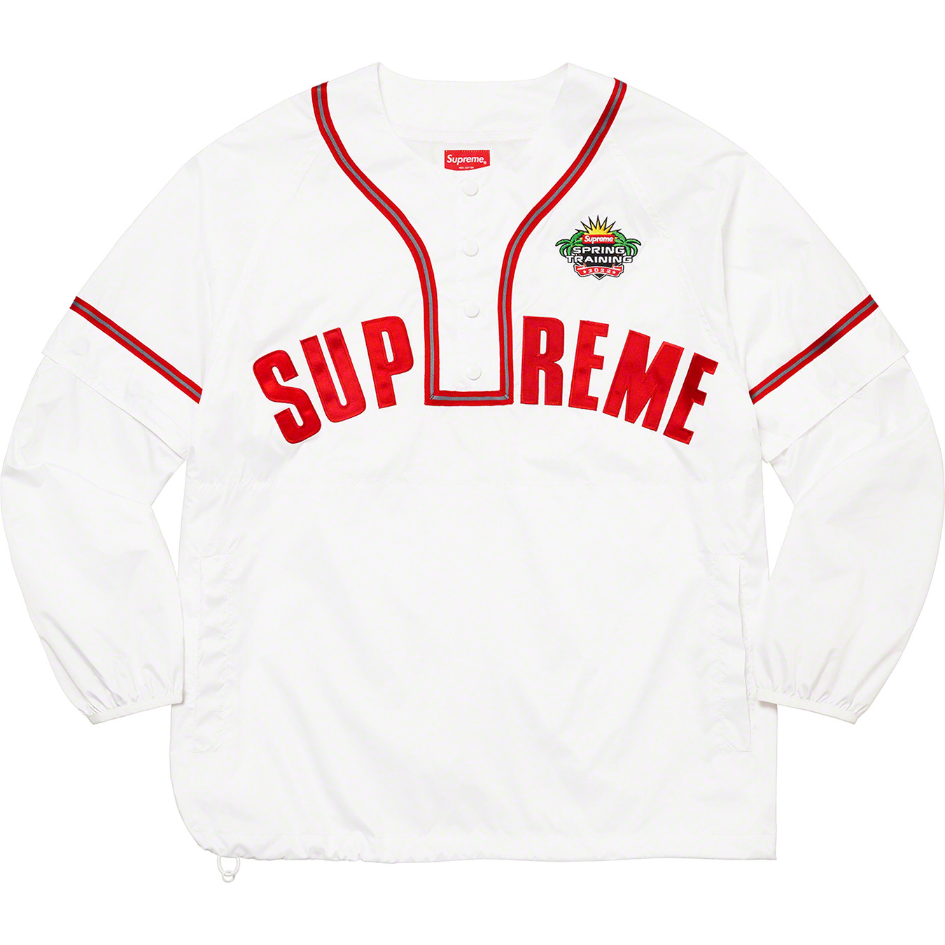 Snap-Off Sleeve L/S Baseball Top | Supreme 22ss