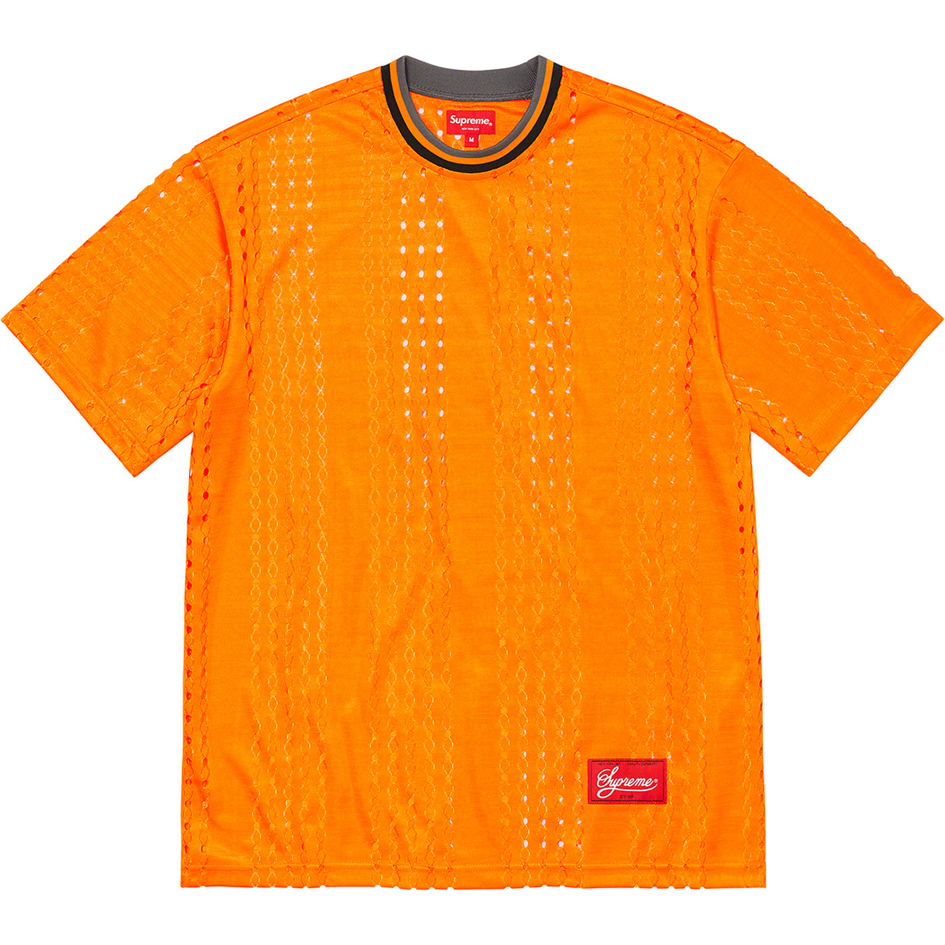 Perforated Stripe Warm Up Top | Supreme 22ss