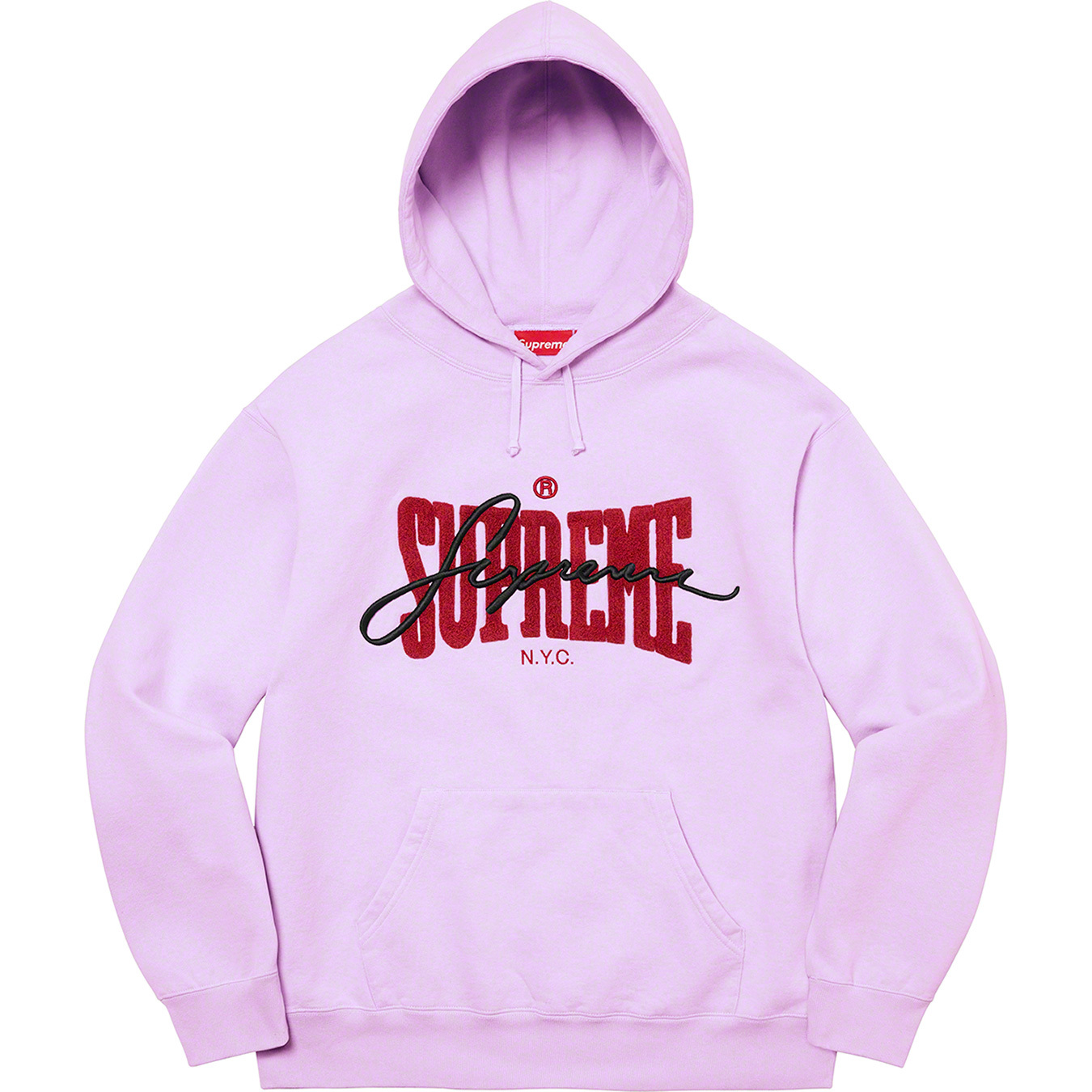 Supreme Embroidered Chenille Hooded Sweatshirt