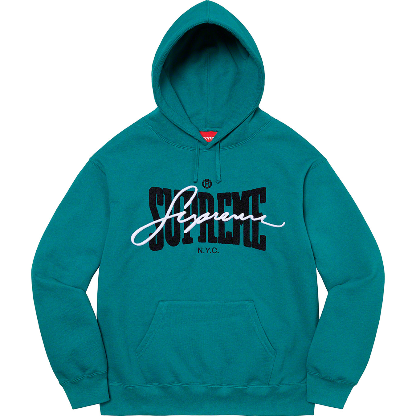 Supreme Embroidered Chenille Hooded Sweatshirt