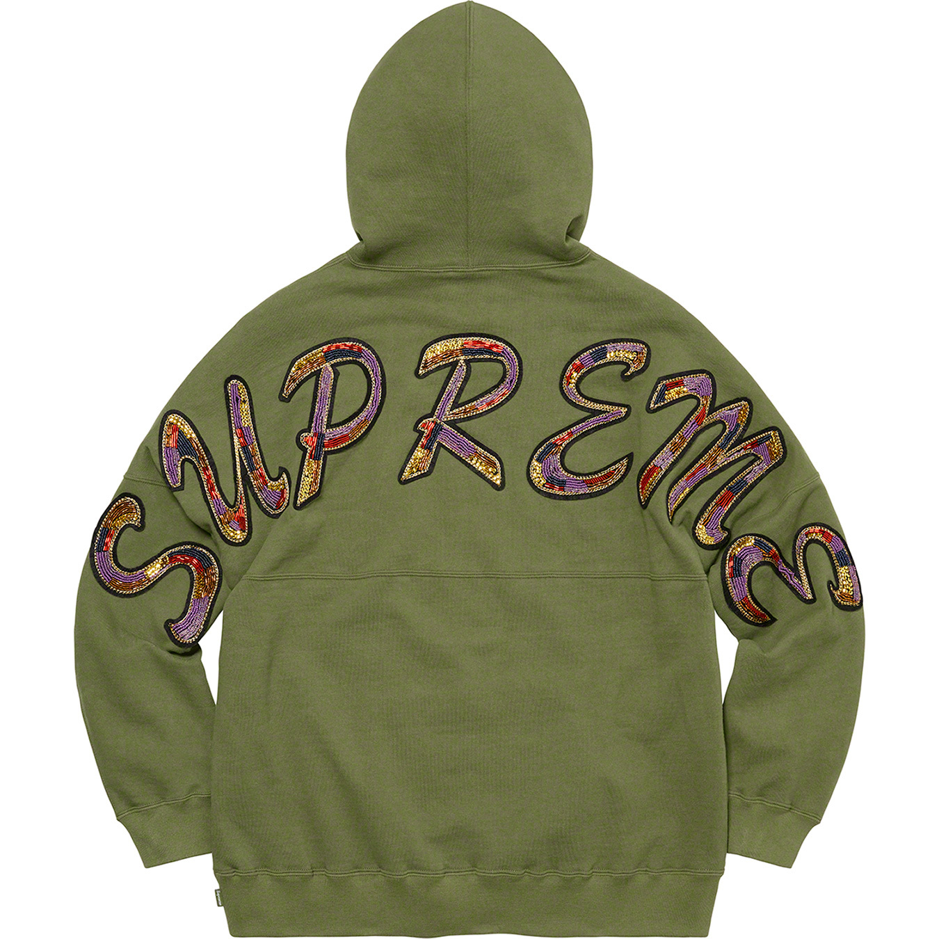 supreme シュプリーム✴︎beaded hooded sweatshirt パーカー トップス メンズ リアル