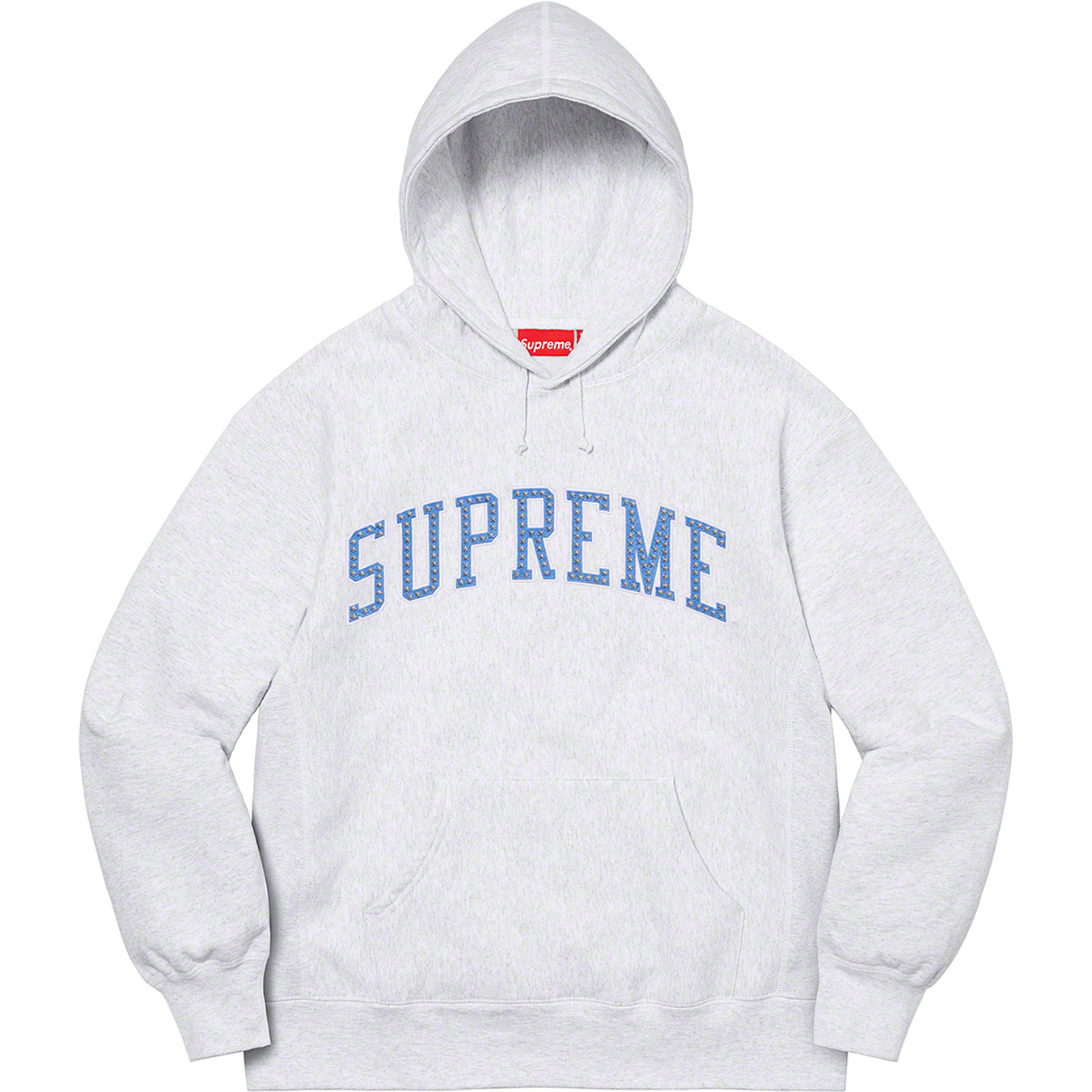 カラーグレーSupremeパーカー　Stars Arc Hooded Sweatshirt