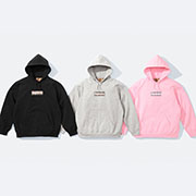 送料無料得価M 22SS Supreme Burberry Box Logo Hooded トップス