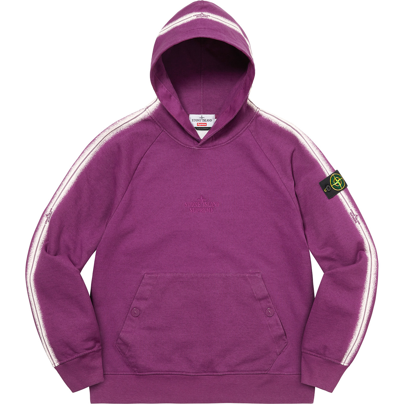 Supreme®/Stone Island® Stripe Hooded Sweatshirt | Supreme 22ss