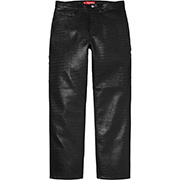 Supreme Faux Croc Painter Pant Teal