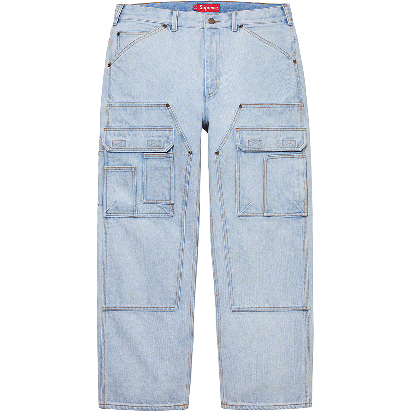 在庫あり シュプリーム 22SS Double Knee Denim ダブルニーデニム