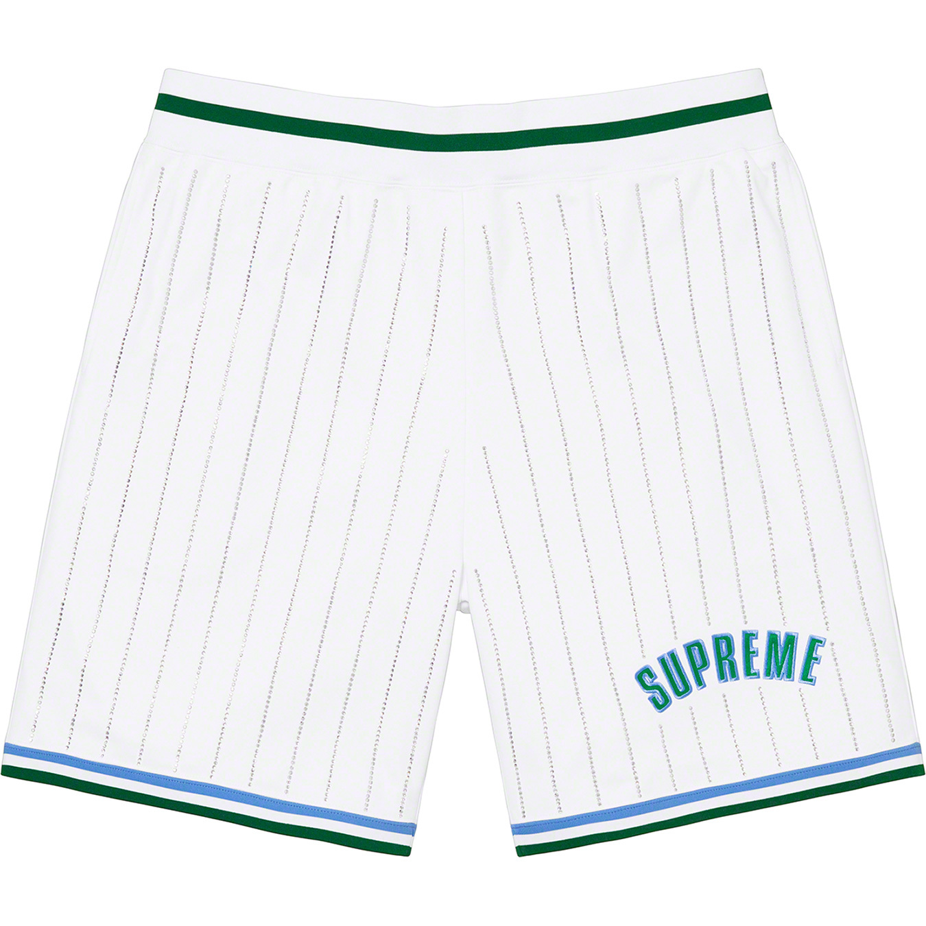 Supreme Rhinestone Stripe Basketball Short