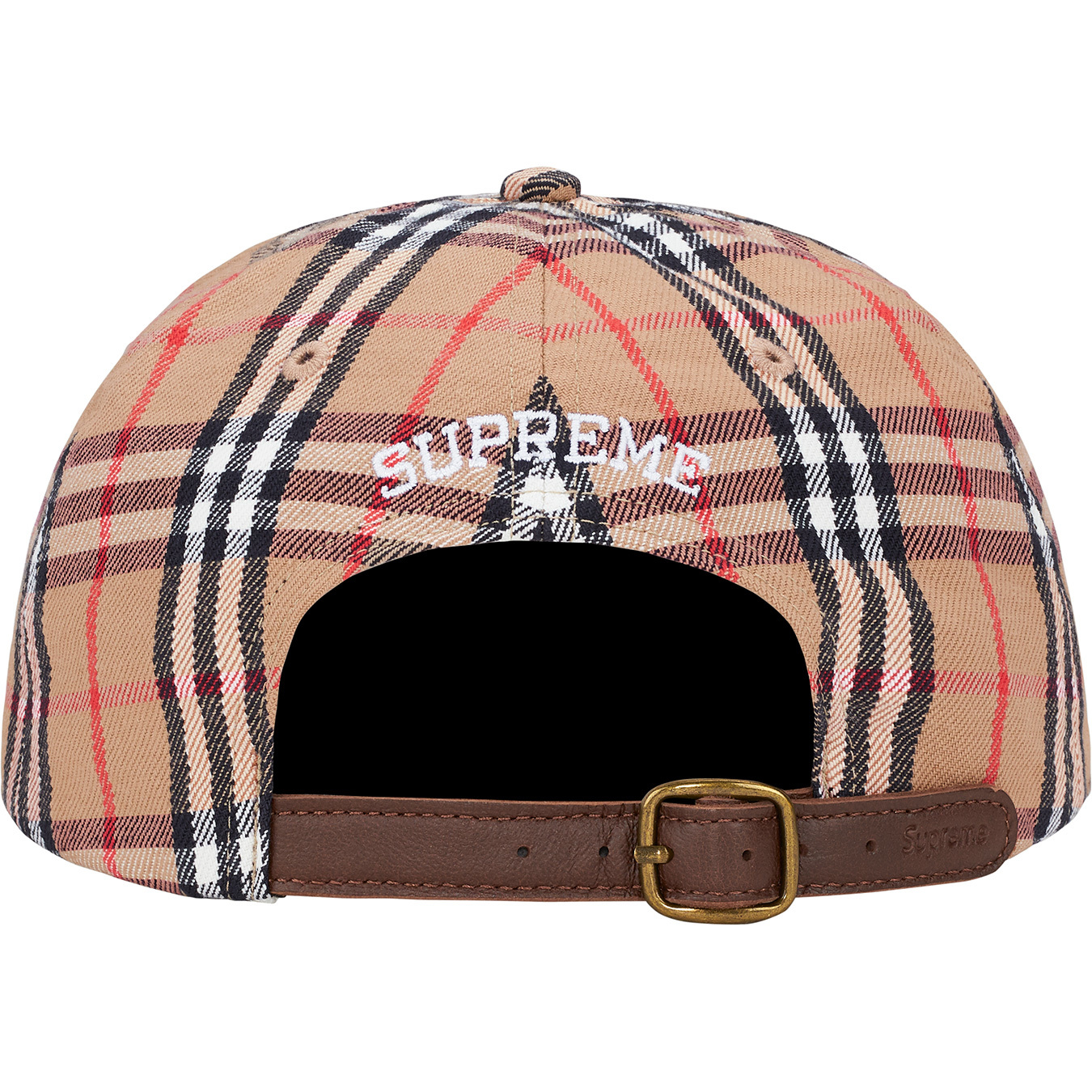 Supreme Burberry 6 Panel pink バーバリー - 帽子