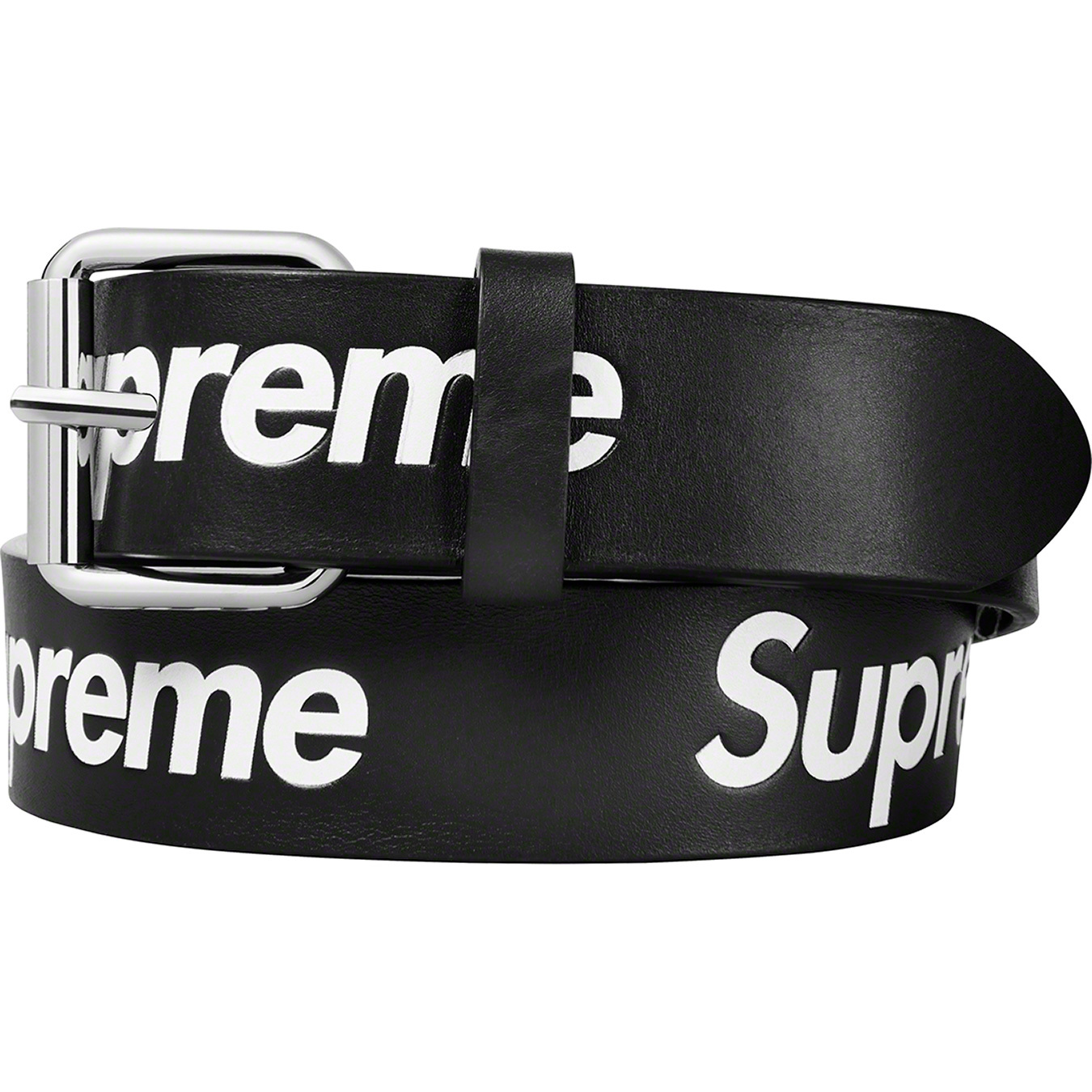 Supreme　Repeat Leather Belt　Black