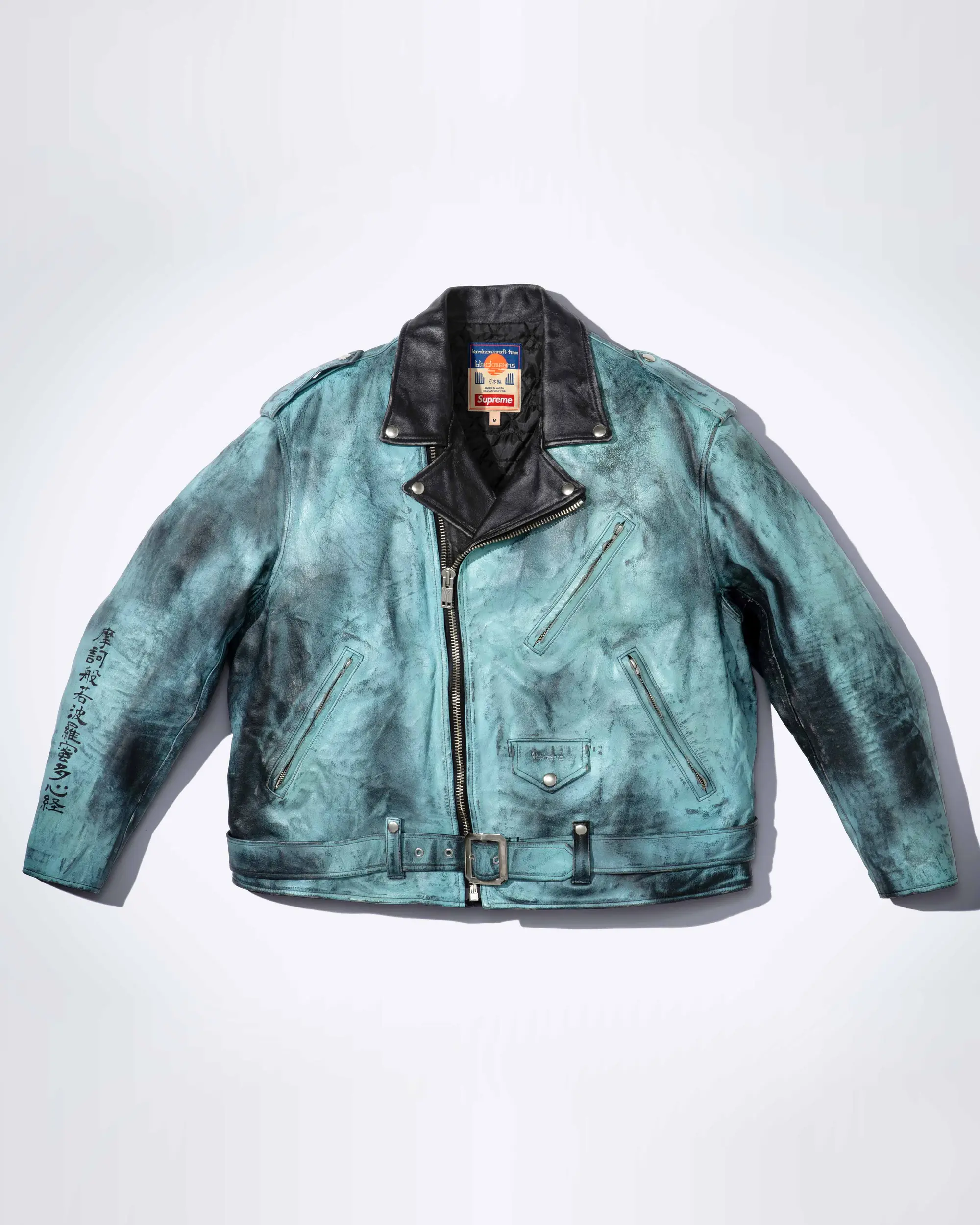 Supreme Supreme®/blackmeans Painted Leather Motorcycle Jacket