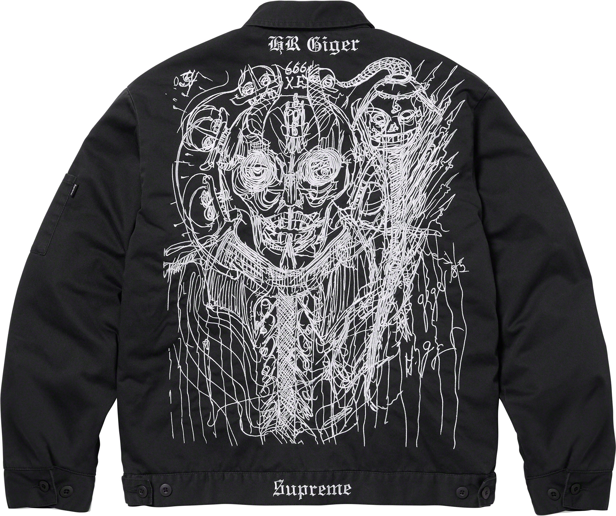Supreme H.R. Giger Embroidered Work Jacket