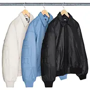 Supreme GORE-TEX Infinium WINDSTOPPER® Leather Varsity Jacket