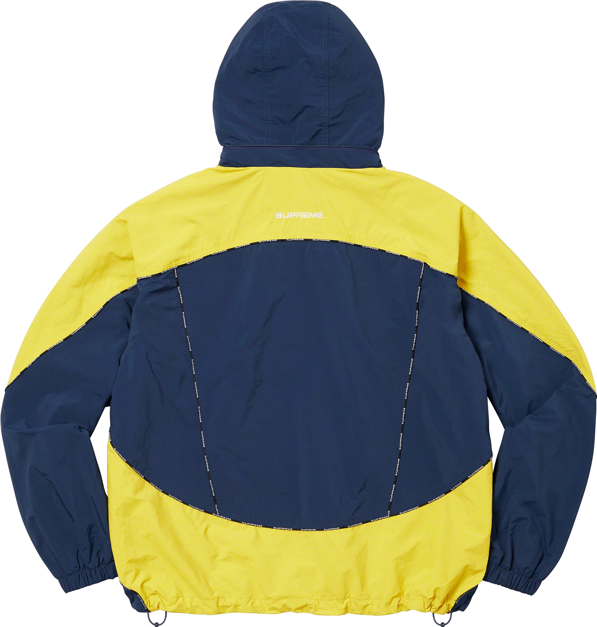 Supreme Logo Piping Hooded Track Jacket
