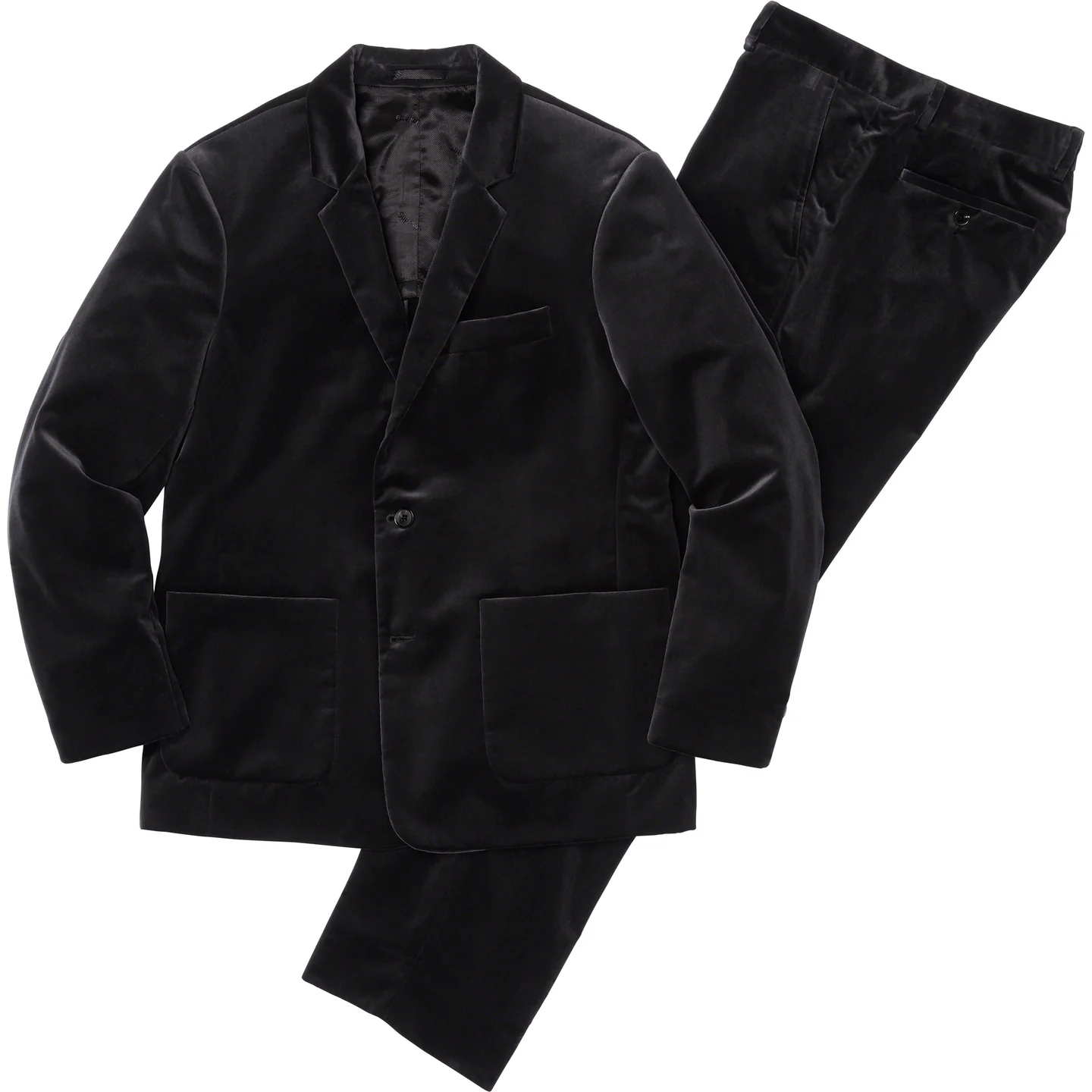 23FW Supreme Velvet Suit Black mサイズ - スーツ