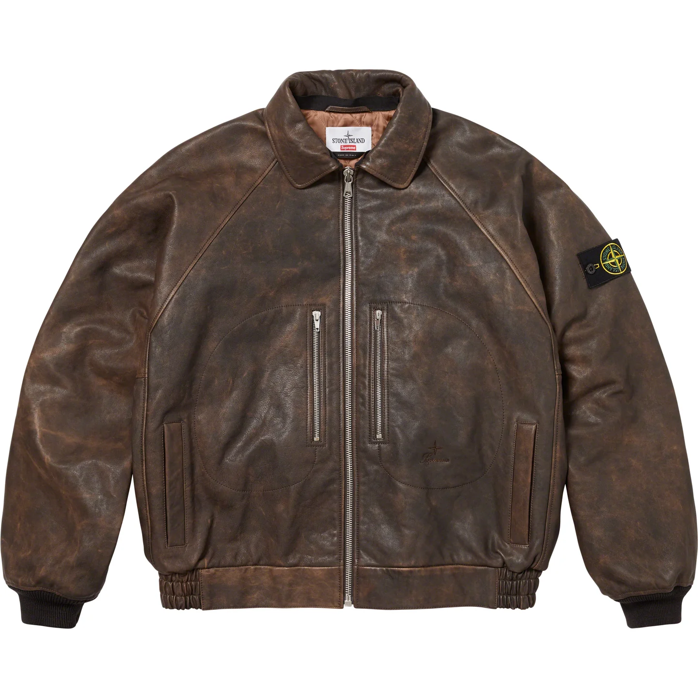 Supreme Supreme®/Stone Island® Leather Bomber Jacket