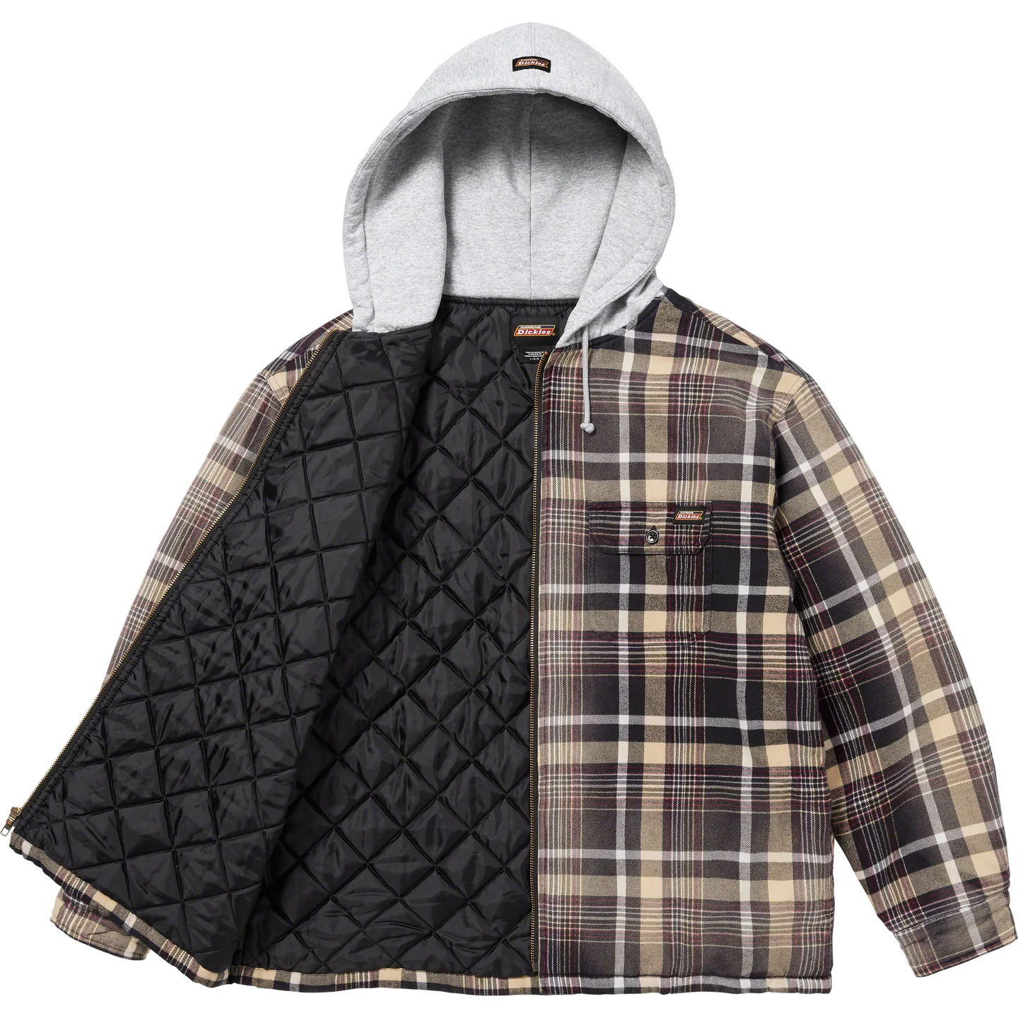 Supreme Supreme®/Dickies® Plaid Hooded Zip Up Shirt