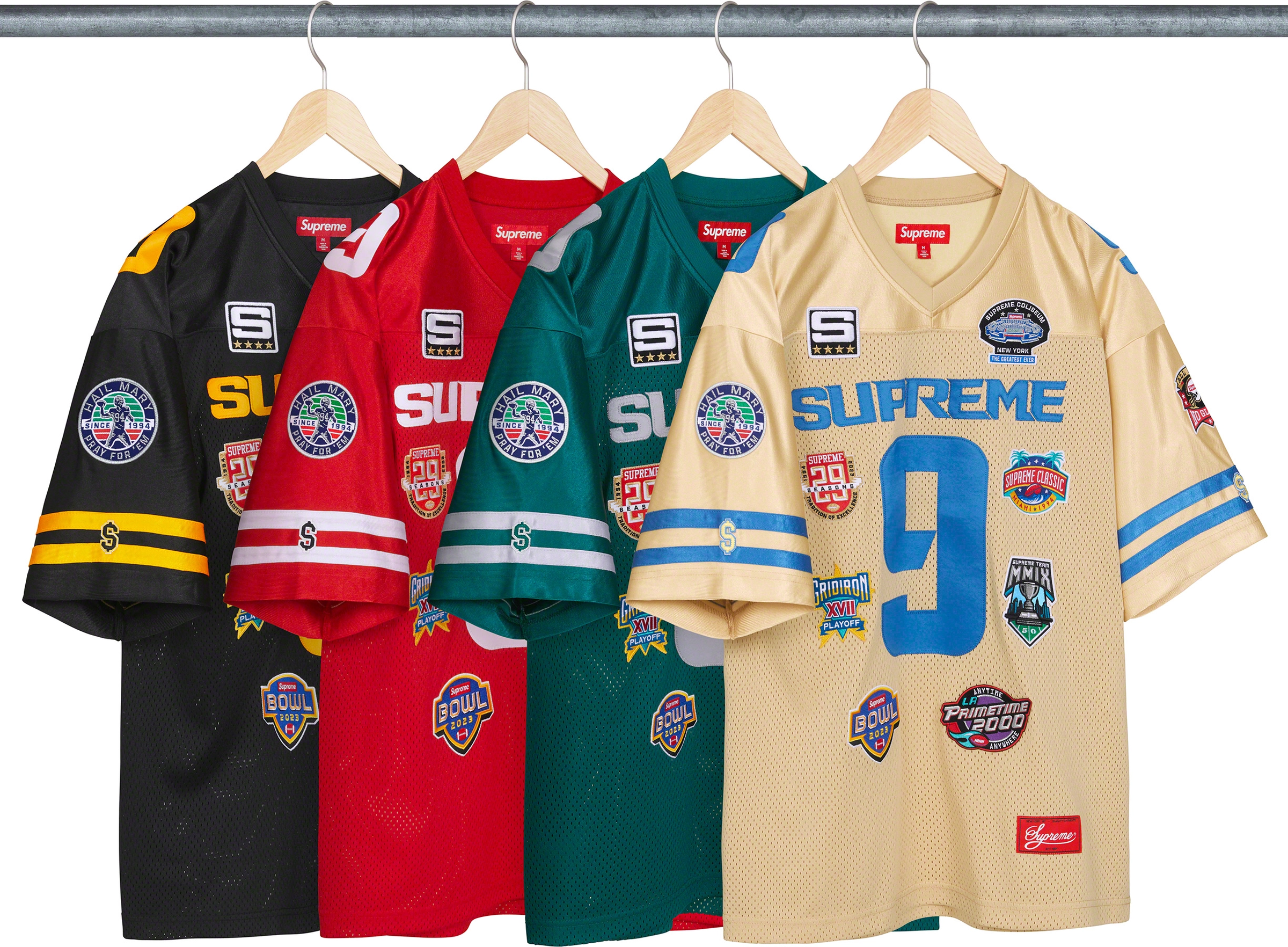 Supreme Championships Embroidered Football Jersey