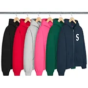 Supreme S Logo Zip Up Hooded Sweatshirt