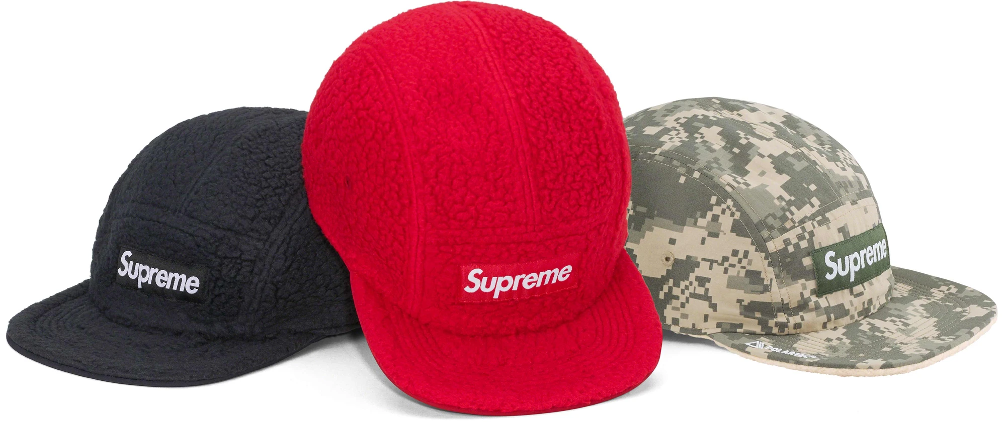 Polartec® Shearling Reversible Camp Cap | Supreme 23fw