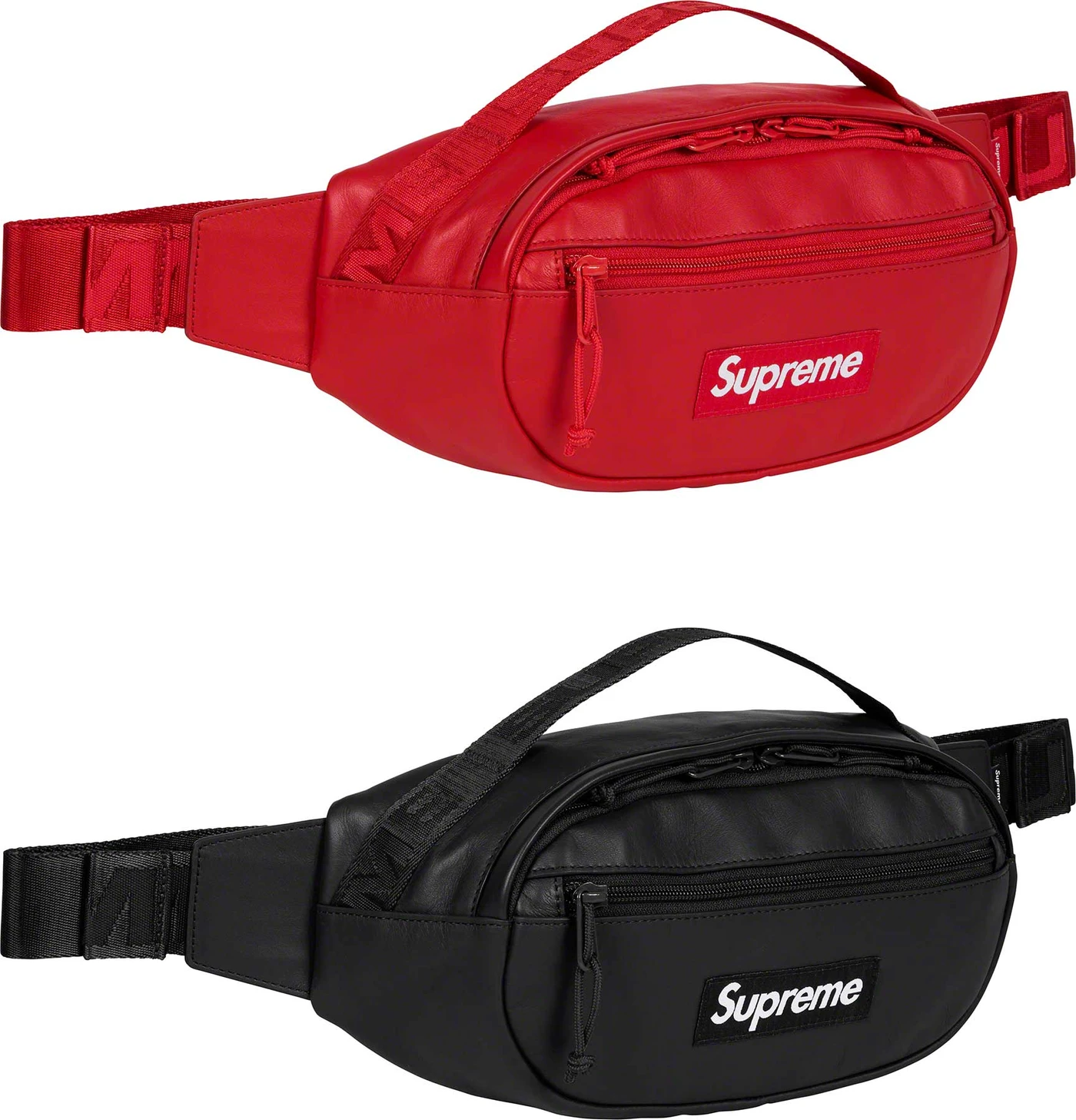 Supreme 23FW Leather Waist Bag RED - バッグ