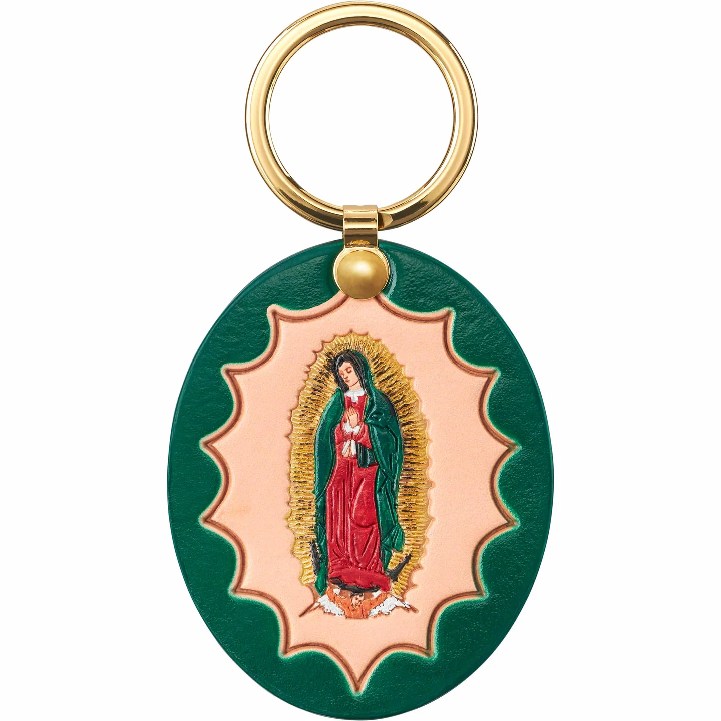 Supreme Guadalupe Leather Keychain