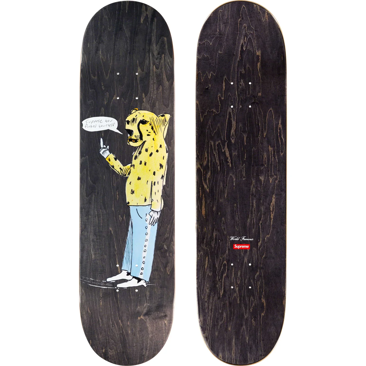Supreme Neil Blender Cheetah Skateboard