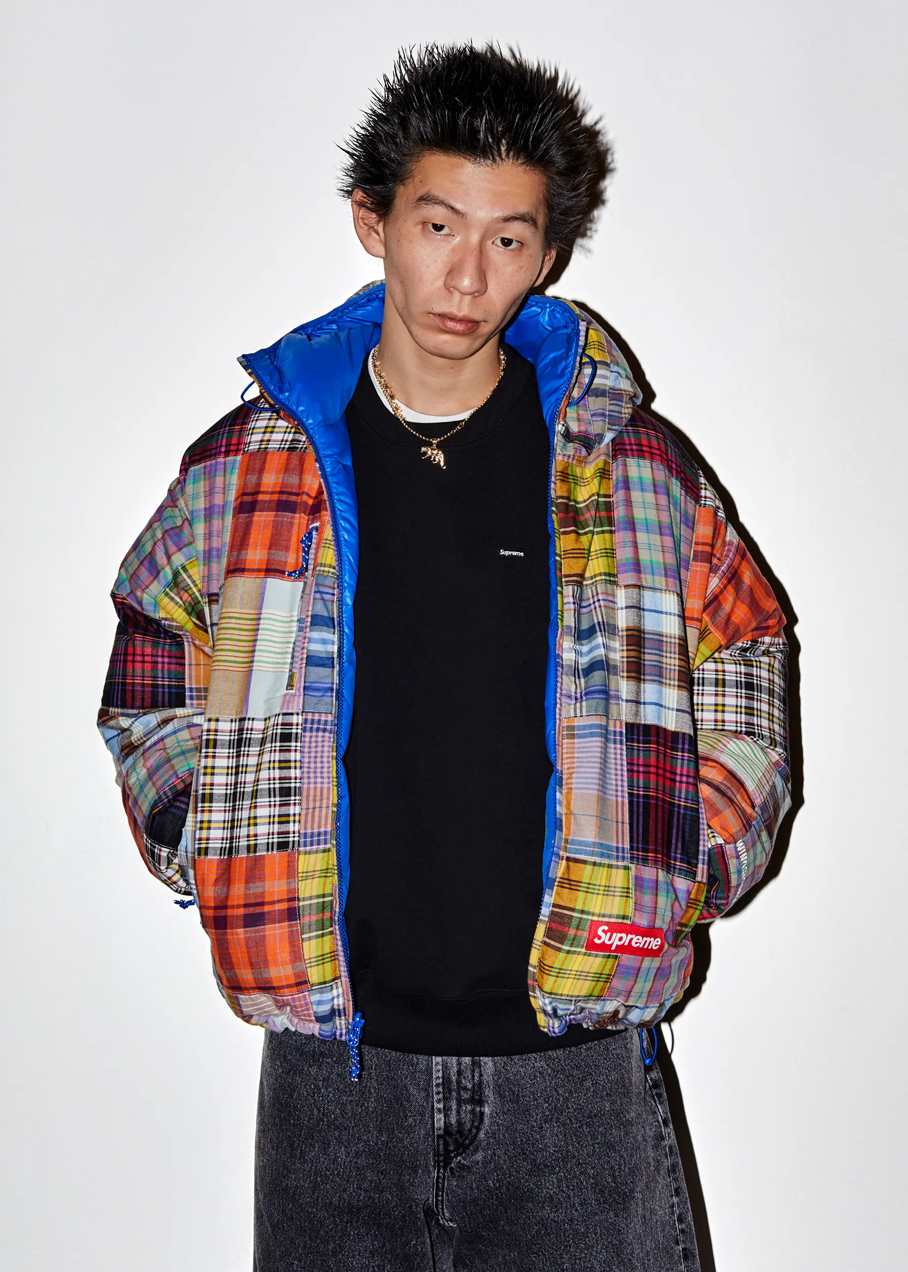 Madras Reversible WINDSTOPPER® Puffer Jacket | Supreme 23ss