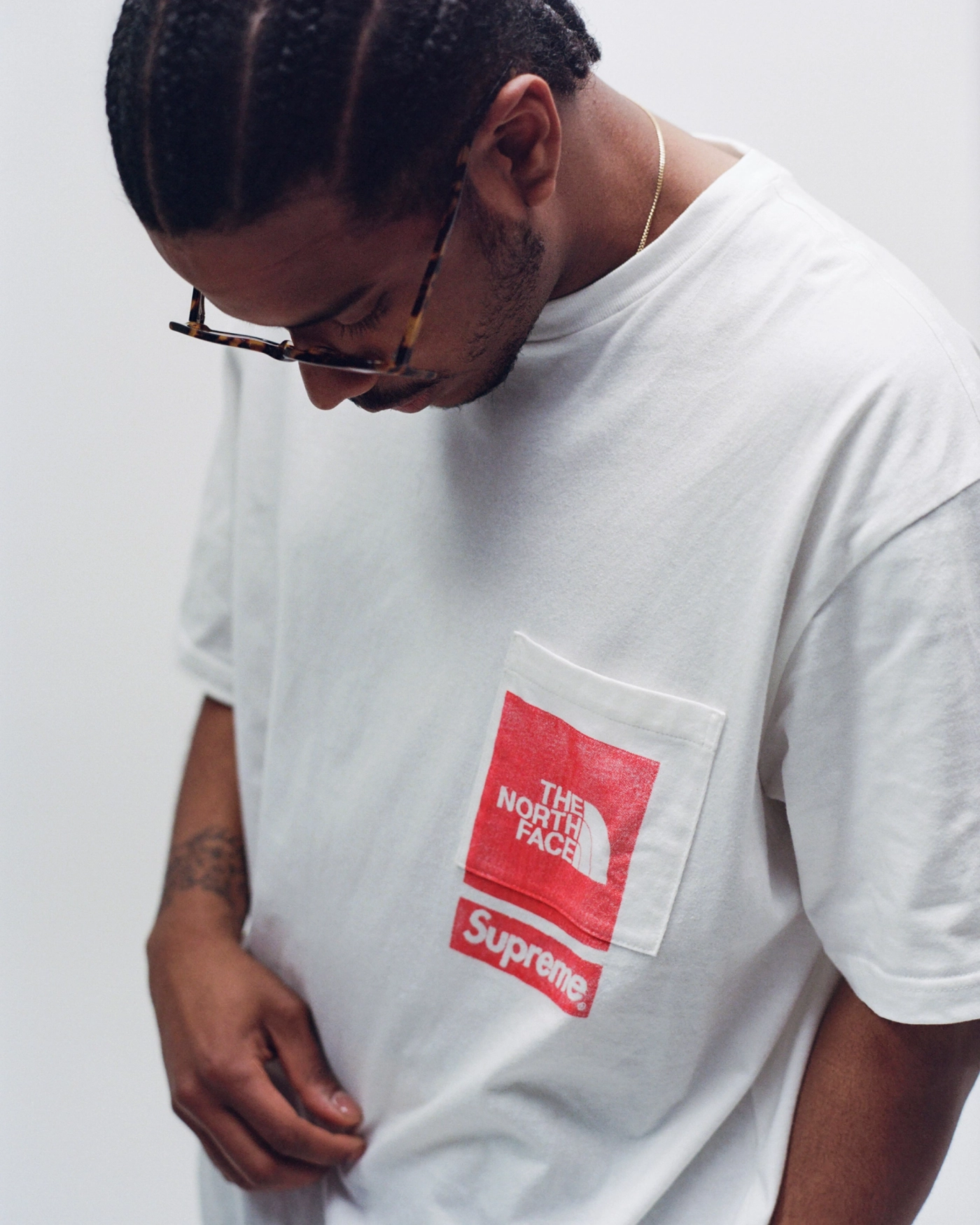 Supreme North Face Printed Pocket Tee  M