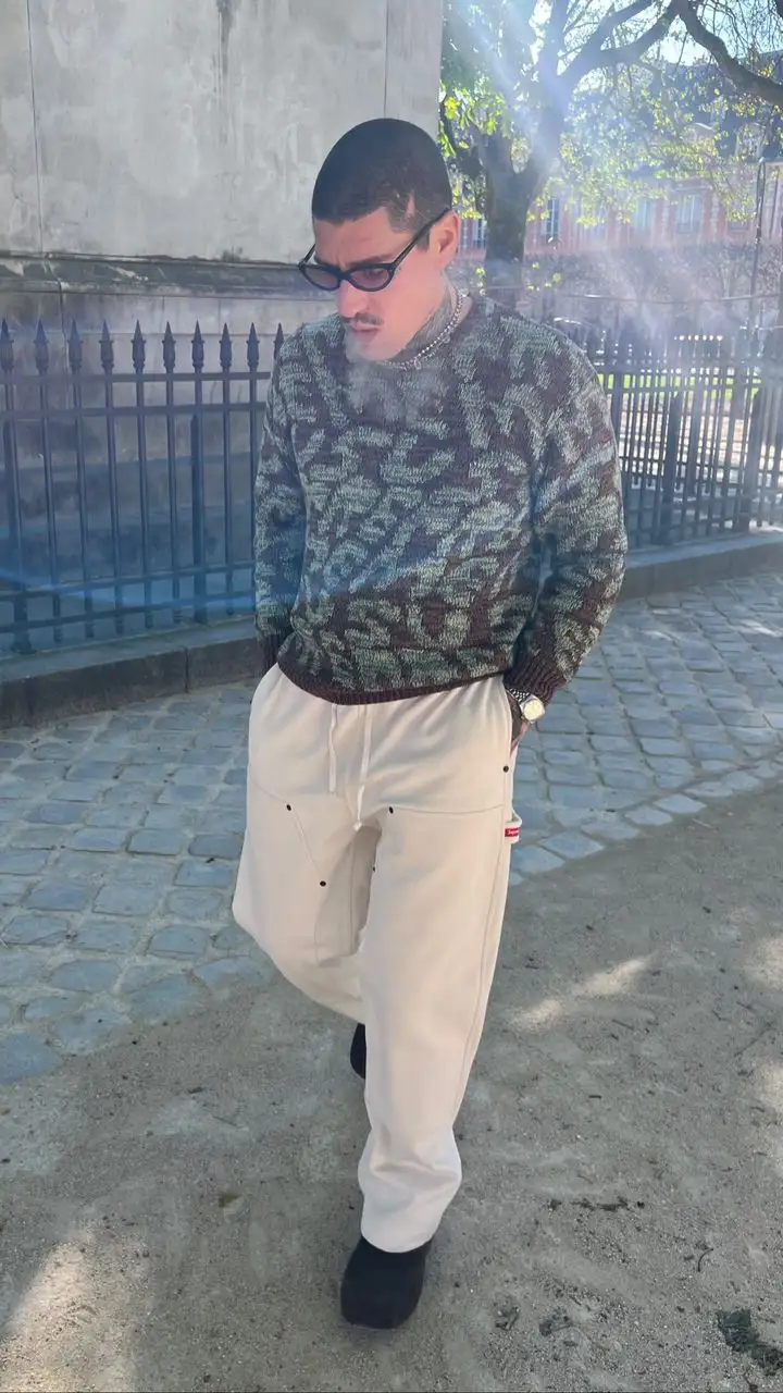 L】Supreme Double Knee Painter Sweatpant - ペインターパンツ