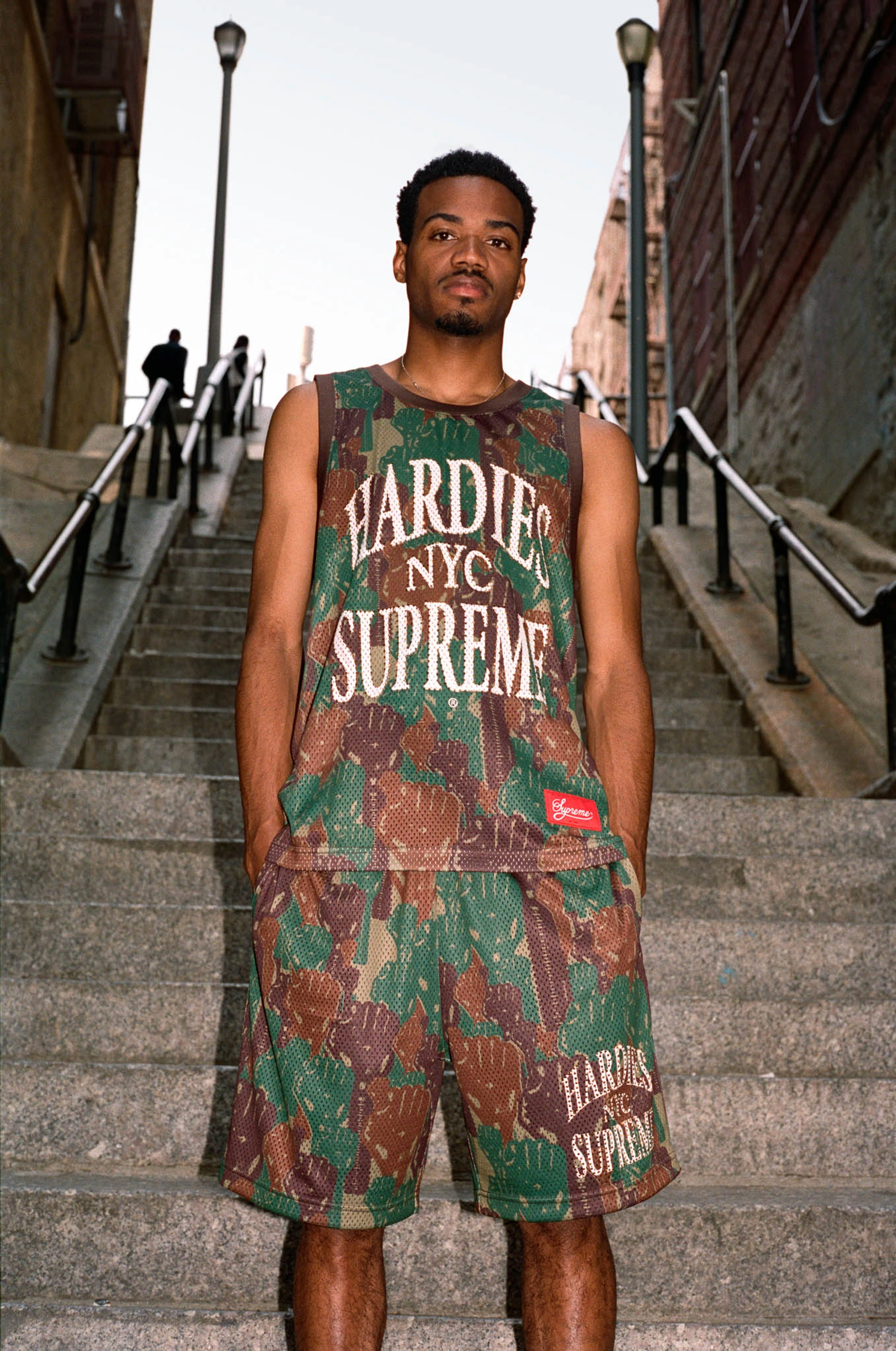 Supreme/Hardies Camo Basketball Jersey