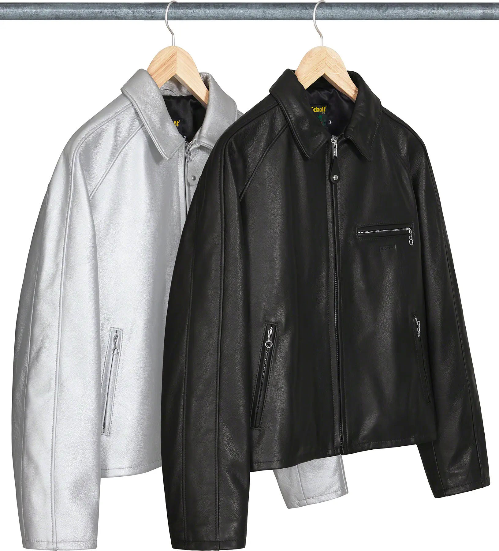 Supreme®/Schott® Leather Racer Jacket | Supreme 23ss