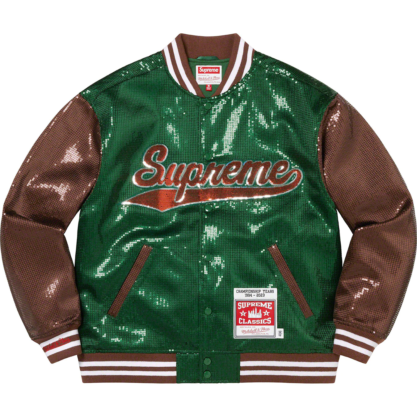 Supreme®/Mitchell & Ness® Sequin Varsity Jacket