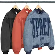 Washed Knockout Denim Varsity Jacket | Supreme 23ss