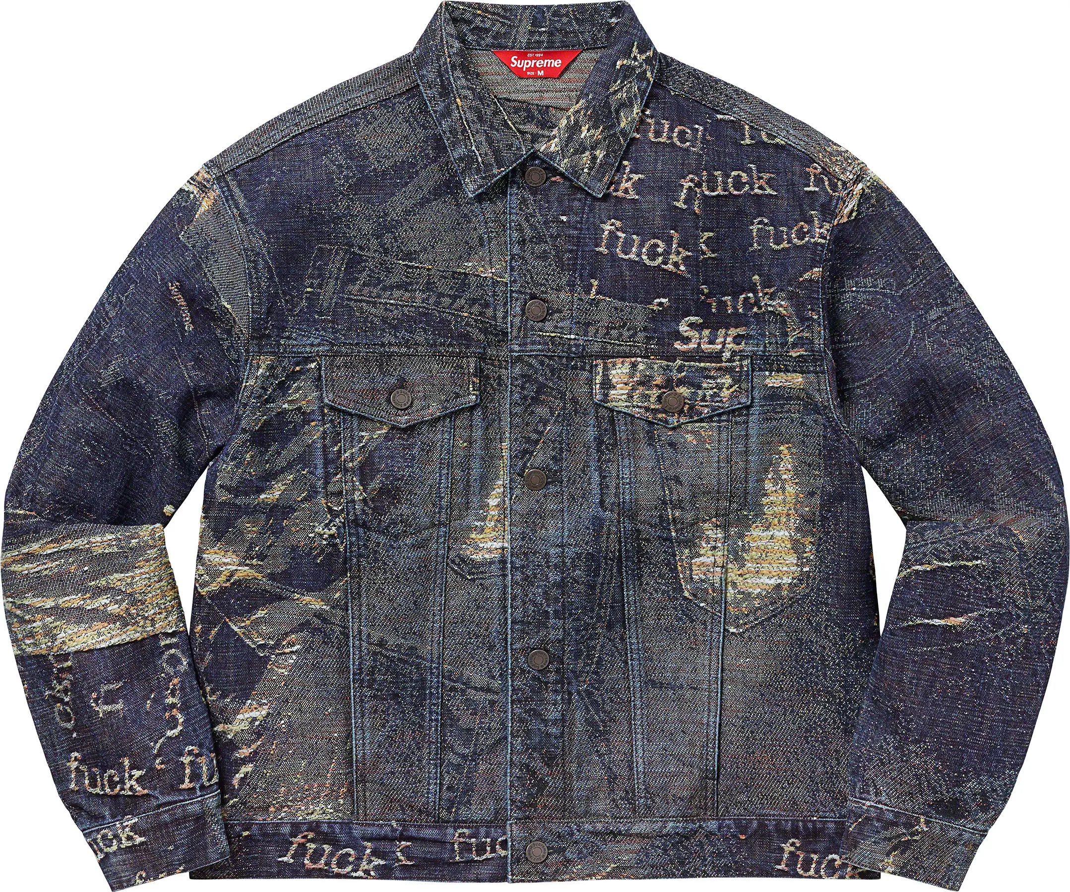 Supreme Supreme Archive Denim Jacquard Trucker Jacket