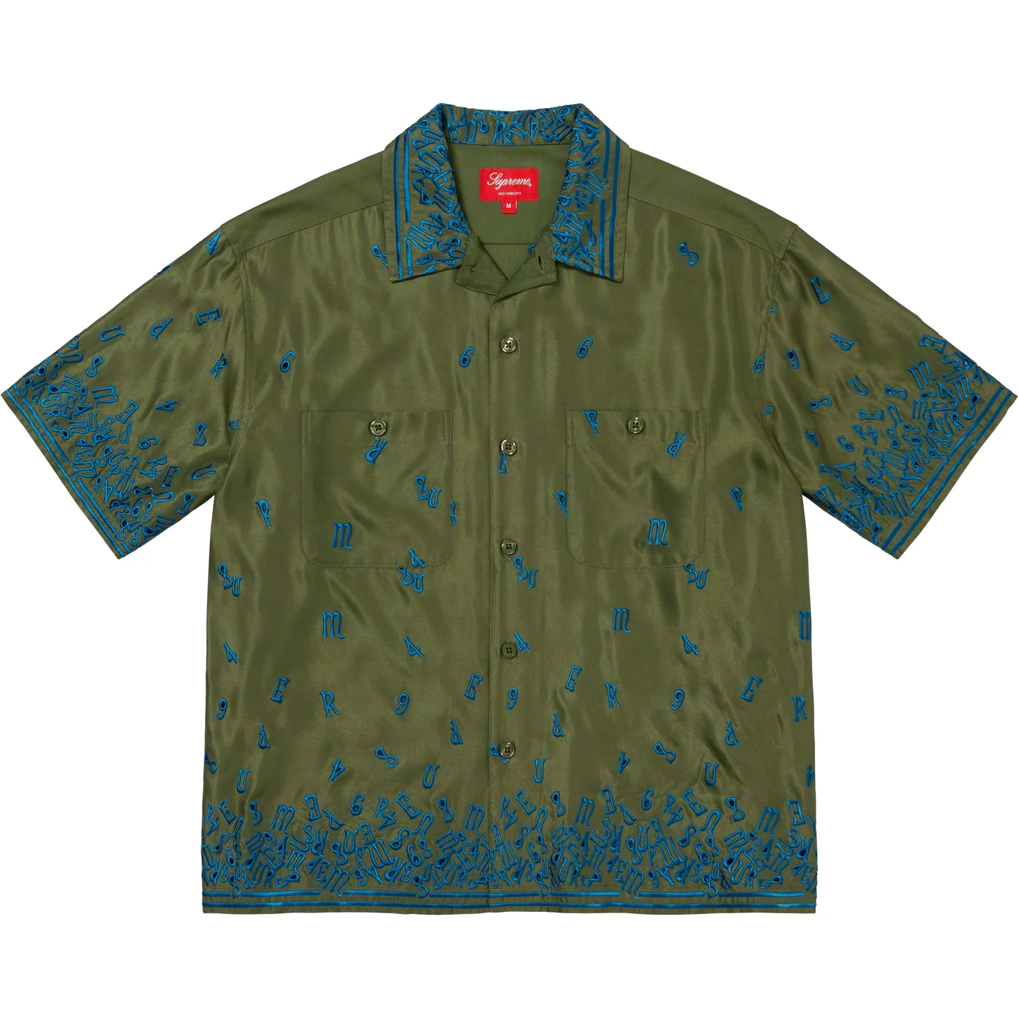 Supreme Nouveau Embroidered S/S Shirt  M