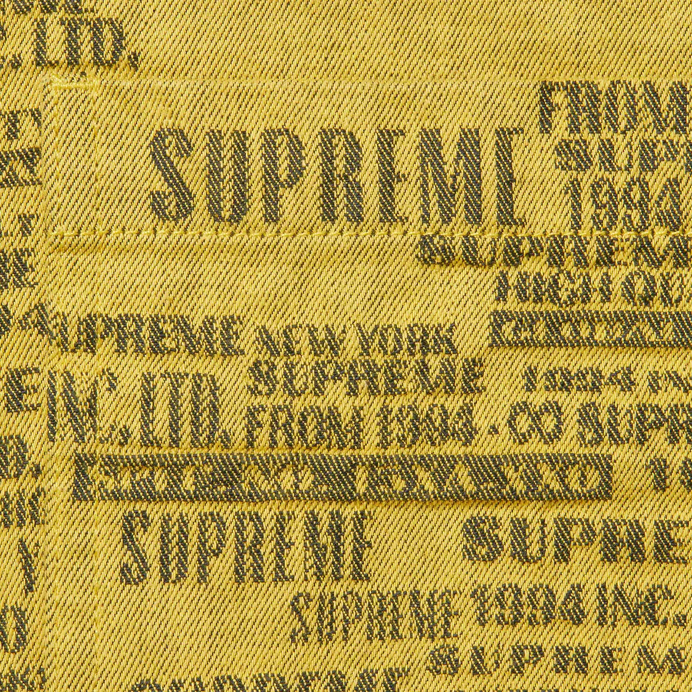 Supreme Trademark Jacquard Denim Shirt