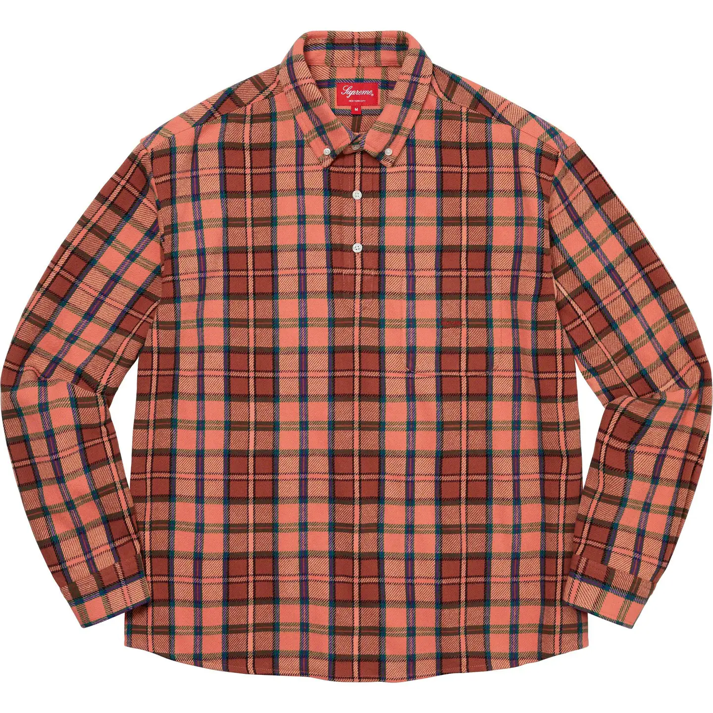 Supreme Plaid Flannel Shirt L size