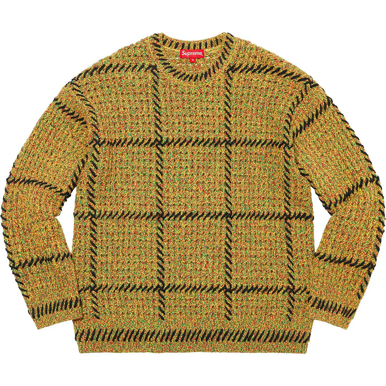 Supreme Quilt Stitch Sweater Black Mサイズ